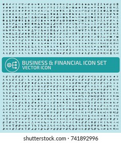 Business and finance icon set,vector