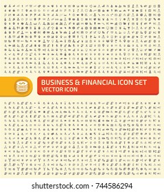 Business and finance icon set,vector