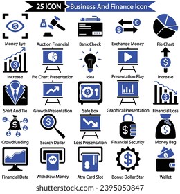 Business And Finance Icon, Vector graphics 