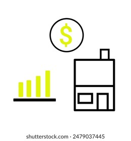 Business finance icon vector illustration