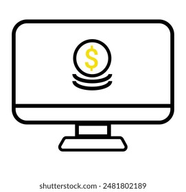 business finance icon vector illustration