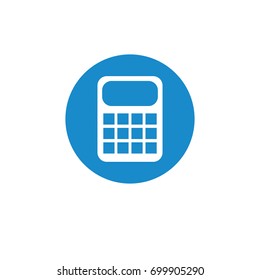 Business, finance icon. Vector illustration isolated on white background. Calculator symbol.