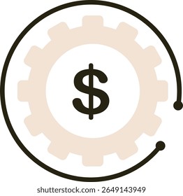 Business and Finance Icon-dollar sign illustration