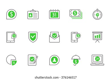 business and finance icons