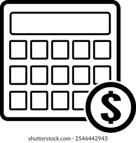 Business and Finance Icons  Calculator icon on white background. Calculator vector icon