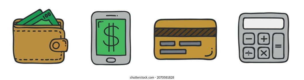 Business and Finance Icons collection. Isolated on white