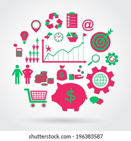 Business finance Icons, Illustration eps10