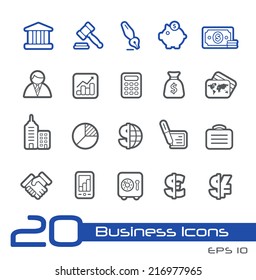 Business & Finance Icons // Line Series