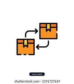 Business and finance icons. Related to business, human resources, Medical. web icon set. Color icons collection. vector illustration.