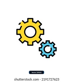 Business and finance icons. Related to business, human resources, Medical. web icon set. Color icons collection. vector illustration.