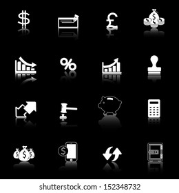 business and finance icons set