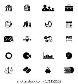 Business and finance icons set