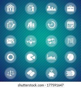 Business and finance icons set 