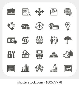 Business and finance icons set