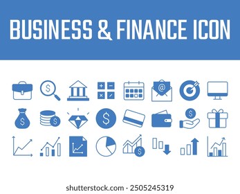 Business Finance icons set. Business and Finance icon. business profit loss vector icons