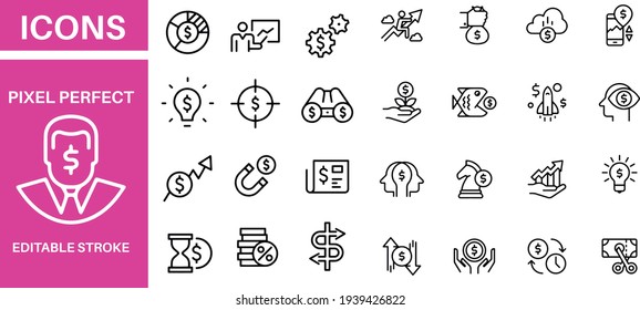 Business and Finance - Icons Set vector design 