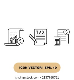 Business finance icons  symbol vector elements for infographic web