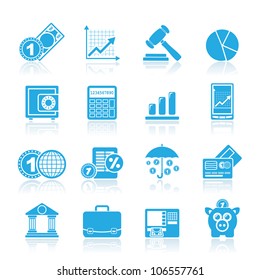 Business and finance icons - vector icon set