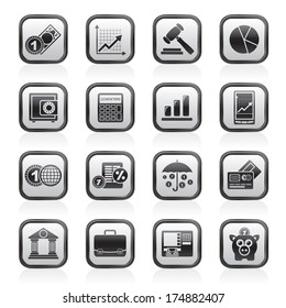 Business and finance icons - vector icon set