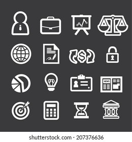 Business finance icons.line theme.