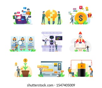 Business And Finance Illustration Collection