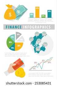 business and finance info graphics