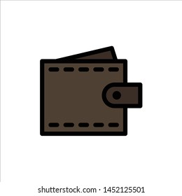 Business, Finance, Interface, User, Wallet  Flat Color Icon. Vector icon banner Template