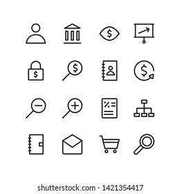 Business and Finance line icon. Ready to use for website mobile app presentation and any other projects. Suitable for any user interface and user experience - Vector
