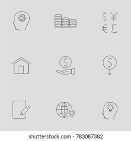 Business & Finance Line Icon Set
