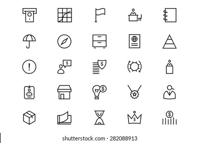 Business and Finance Line Vector Icons 4