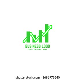 Business finance logo for brand with modern style, use for brand guideline, pattern, illustration and many more