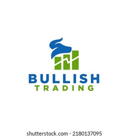Business and Finance Logo with the Bull as the Symbol