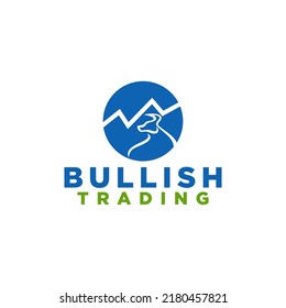 Business and Finance Logo with the Bull as the Symbol