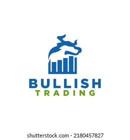Business and Finance Logo with the Bull as the Symbol