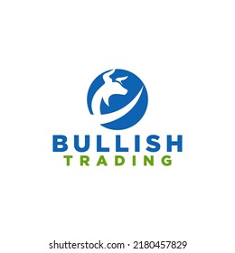 Business and Finance Logo with the Bull as the Symbol