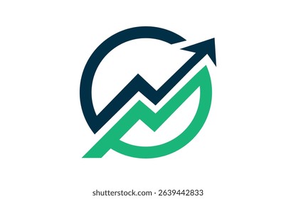 Business Finance Logo circle arrow icon template
