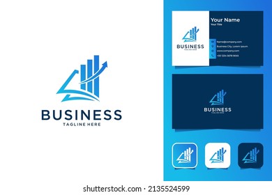 business and finance logo design and business card