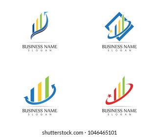 Business finance logo design concept