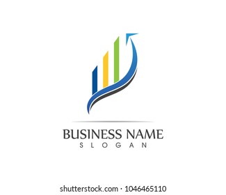 Business finance logo design concept