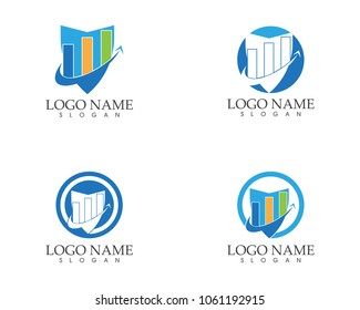 Business finance logo design concept