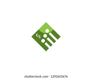 Business finance logo design graphic