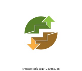 Business finance logo design template
