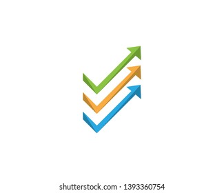 Business finance logo design vector