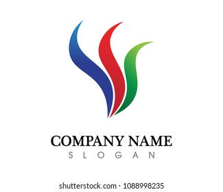 Business finance logo and symbols vector concept illustration
