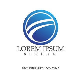 Business finance logo and symbols vector concept illustration
