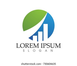 Business finance logo and symbols vector concept illustration
