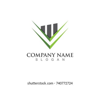 Business finance logo and symbols vector concept illustration
