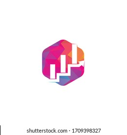 Diseño de icono vectorial de la plantilla del logotipo de Business Finance. Plantilla de diseño de logotipos financieros y contables para empresas	