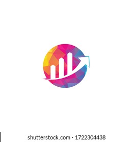 Business Finance Logo template vector icon design. Finance logo. Economy finance chart bar business productivity logo icon.	