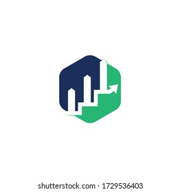 Diseño de icono vectorial de la plantilla del logotipo de Business Finance. Logo de Finanzas